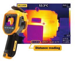 INFRARÖDA VERKTYG Fluke professionella serien: Ti450/400/300 Fokuserad till 100 %. Varje objekt.