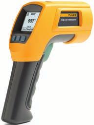 Fluke 62 MAX+ höjdpunkter: Falltestad för tre meter 12:1 avstånd-till-platsförhållande Min/Max/Med/Dif, larm för hög och låg Dubbla lasrar för överlägsen siktning Fluke 62 MAX höjdpunkter: Enkelt