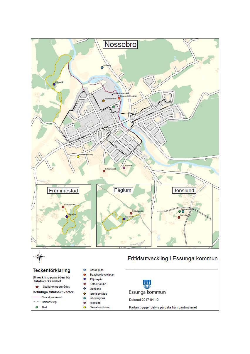 : r : E f / / l Fåglum 1... Teckenförklaring Utveckling fritidsverkssomraden för amhet B *. StaUa:holmso mradet - efmtl iga fritid sakttvite.. ter Strandpromenad Hälsans s.