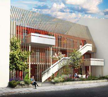 Det är ett bra exempel på en komplettering som ger variation till befintligt bostadsbestånd. På fastigheten Kungsliljan 3, belägen på Håkanstorp ut med Sallerupsvägen, byggs ett nytt seniorboende.