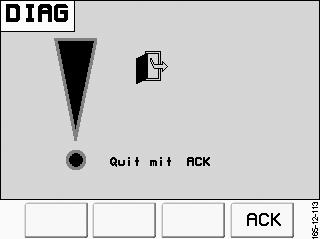 POWER CONTROL - TYRNING kärverksövervakning aktiveras när tangenten Pickup ner manövreras vid utsvängt skärverk och tappaxeln är tillkopplad.