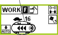 Power Control - TYRNING WORK-meny avlastningsfunktioner 1. Avlastningsautomatik Tryck på tangenten Avlastningsautomatik så länge tills symbolen Baklucka öppen visas på bildskärmen.