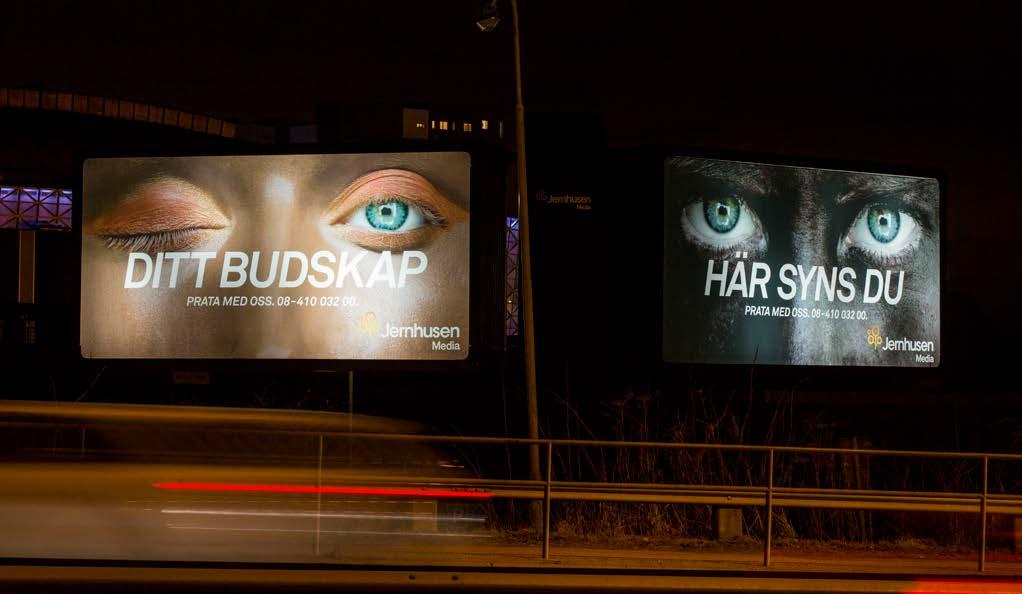 Andra reklamplatser Stortavlor Vill du nå flödet av bilister på två av Stockholms mest trafikerade gator?