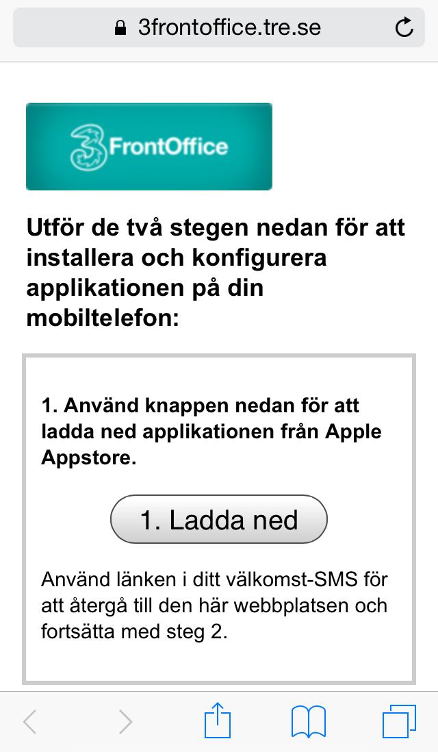 Ladda ned för att ladda ner appen från Apple Appstore