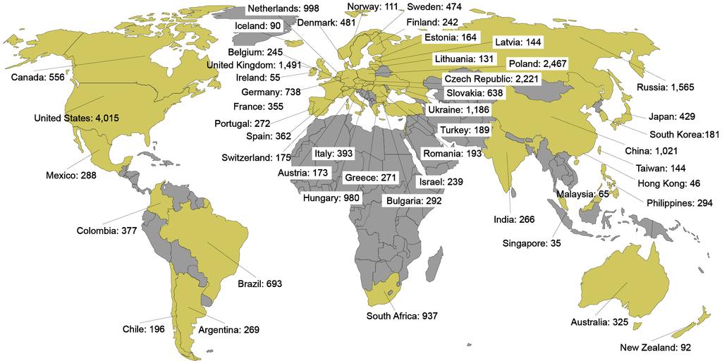 Global Enrollment 27,564 patients randomized at 1242 sites in 49 countries between 2/2013 6/2015