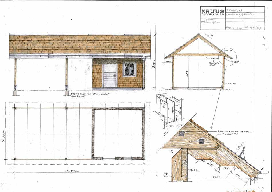 era möjliga TILLVAL VÄLJ FÄR PÅ ER YTTERDÖRR - INÅR ENELSK RÖN CARPORT med FÖRRÅD 345 000 KR En specialbyggd carport med ett extra förråd. Furustommen kläs i en cederpanel som matchar huset.