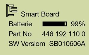 TILLVAL FUNKTIONER Visar systeminformation från SmartBoard, - System-