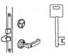 Exempel på godkänd dörrenhet Dörr som uppfyller minst dörrklass 3 enligt kraven i SSF 1078. Dörr som uppfyller minst RC 4 enligt kraven i SS-EN 1627.