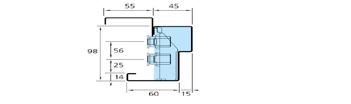 Väggomfattningar till S60 ståldörrar, grundmålade Modell Väggdjup Artikelnr.
