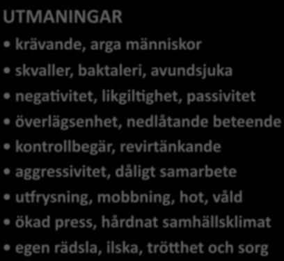 skam, cynism och reagerar med ae inte få känna så. Krav på ae omedelbart lösa problemet, som gör ae uppmärksamheten koncentreras på problemet. Tyst nu, gör inte så, gör så här!
