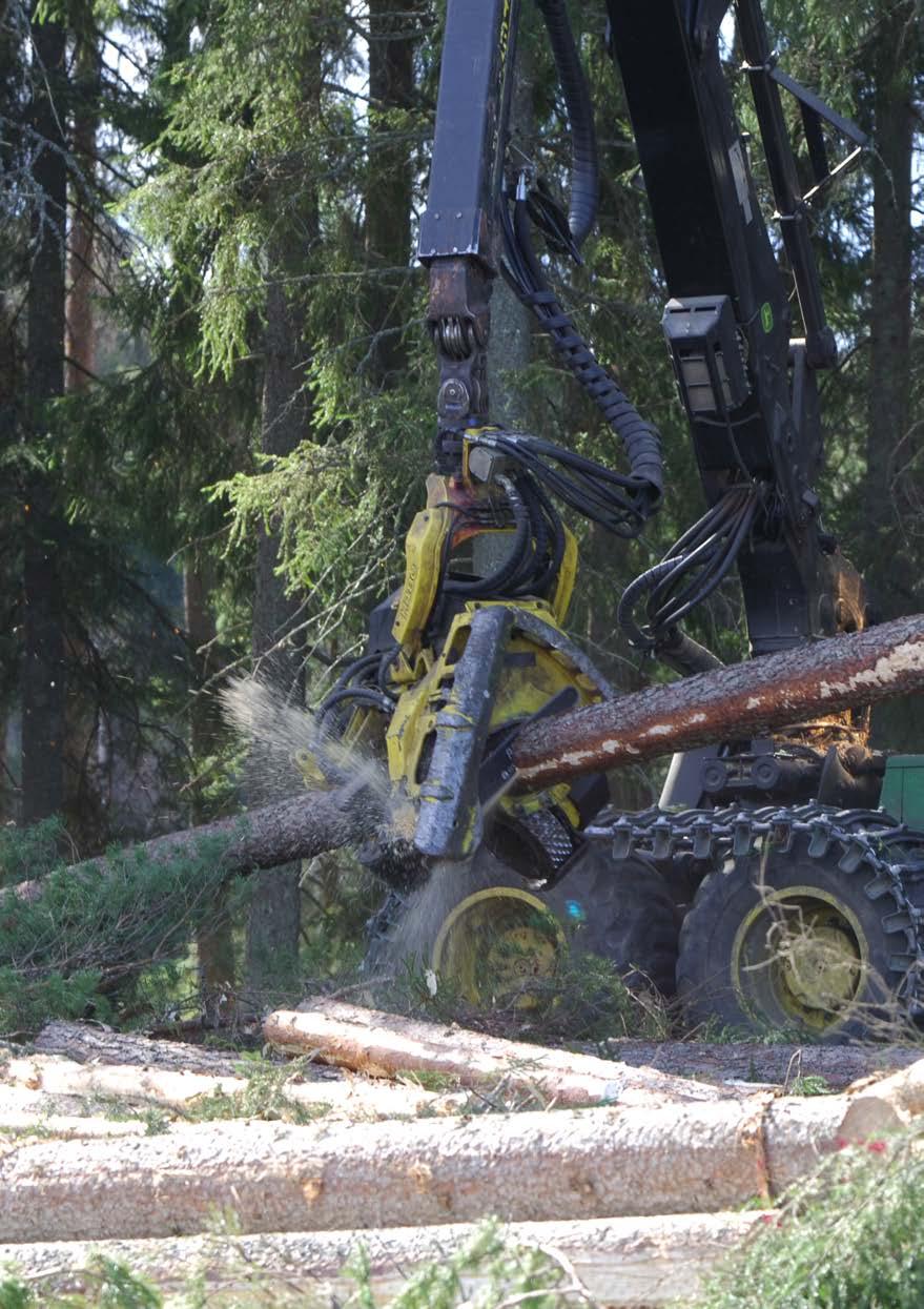 Innehåll 3 Förord 4 Mätning av längd och diameter i skördare 8 Maskininställningar 9 Hur bra mäter skördaren?