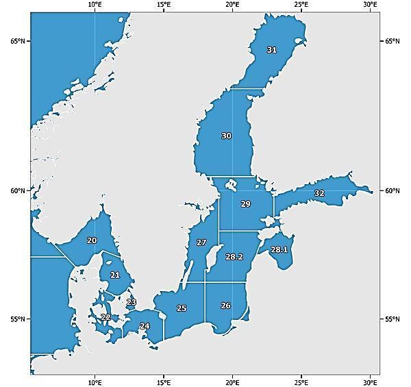 Bilaga I Olika indelningar av havet i områden Världens hav delas in i områden.
