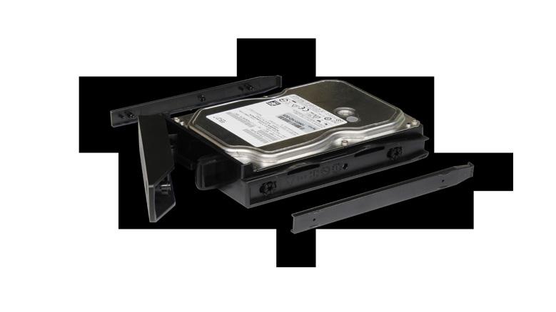 Installera diskar 1 Dra ut diskfacket som du installerar diskarna i.