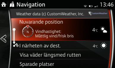 En 60 dagars kostnadsfri prenumeration ingår i ditt navigeringssystem och startar första gången du ansluter bilen till en surfpunkt (Wi-Fi).