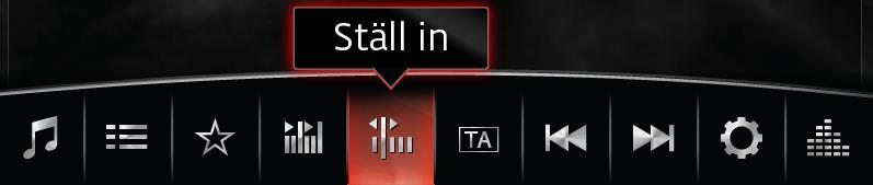Nu har du sparat radiostationen och kan snabbt komma åt den genom att bara trycka på knappen Favoriter. LÄGGA TILL FAVORITKONTAKTER KNAPPEN FAVORITER 1.