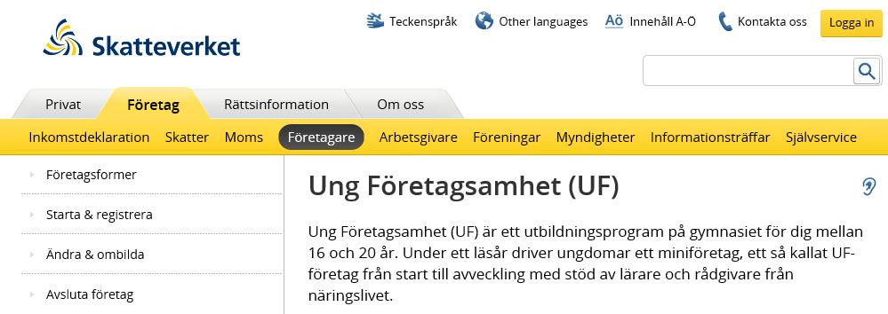 Vad är ett UF-företag?
