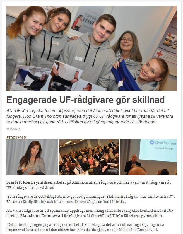 Rådgivare Företagets extrakompetens Minst