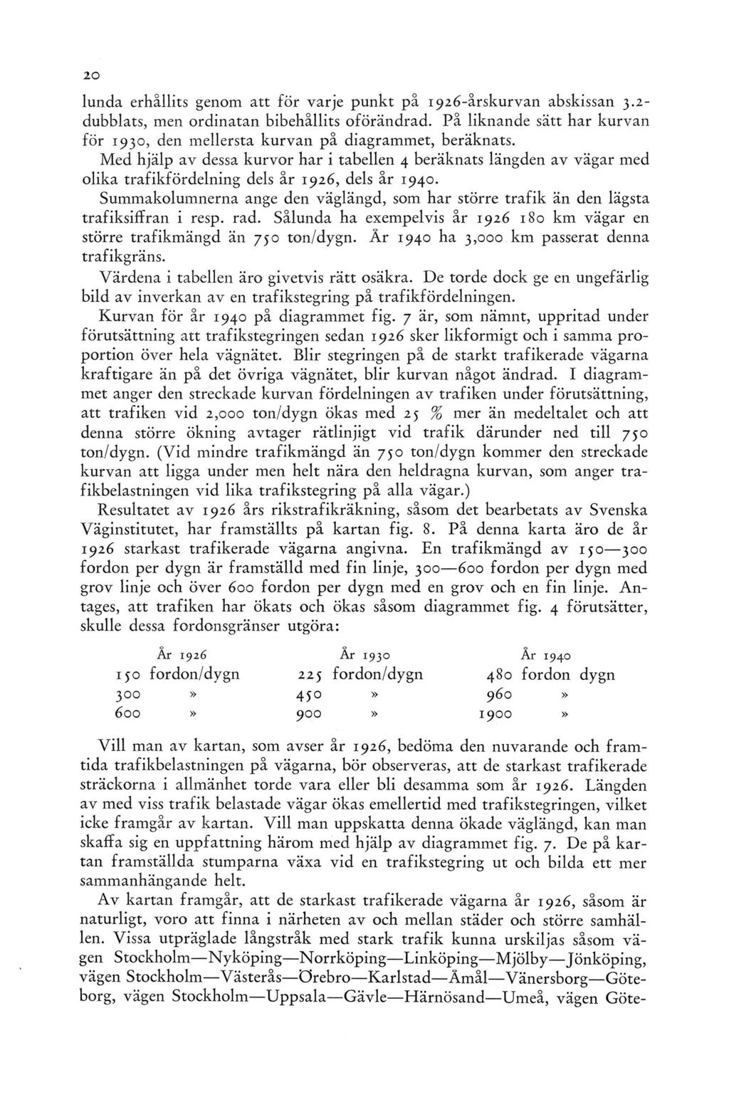 lunda erhållits genom att för varje punkt på 1926-årskurvan abskissan 3.2- dubblats, men ordinatan bibehållits oförändrad.