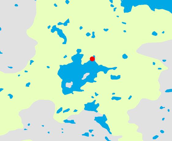 Den beräknade försurningspåverkan jämfört med förindustriellt tillstånd motsvarar en ph-förändring på 0,05 enheter (MAGIC bibliotek ).