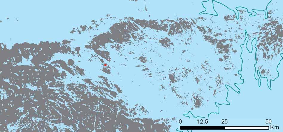 aktuellt område presenterade i skalorna 1:1 250 000, 1:200 000 &