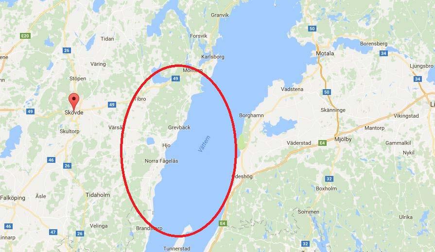 Väg 195, Brandstorp-Mölltorp (väg 49) Kartbild Bristbeskrivning Väg 195 är en viktig förbindelse i nord-sydlig riktning utmed Vätterns västra sida.