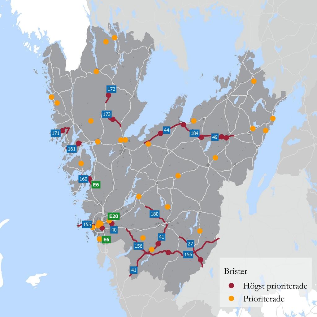 Bilaga 5 - Kandidater till brister Enligt det nya ekonomiska planeringssystemet ska brister/objekt som ligger mot slutet av planperioden vara indikativt beslutade.