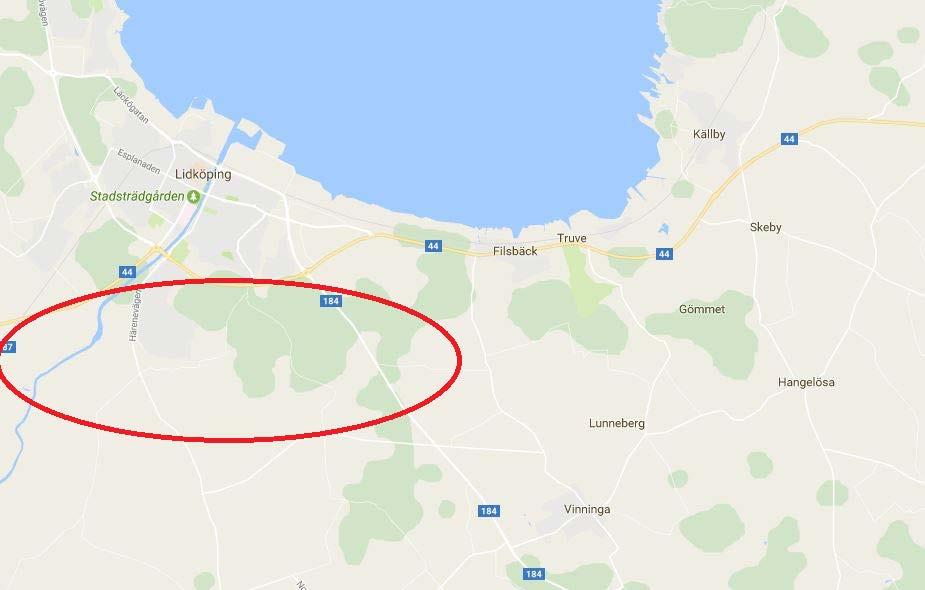 Del av stråk 5, väg 44 etapp 2 Förbi Lidköping Kartbild Bristbeskrivning Detta är en del av stråk 5. Skaraborgs kommunalförbund har bl.a. utifrån ett tillväxtperspektiv valt att prioritera sju delar av stråk 5 som bl.