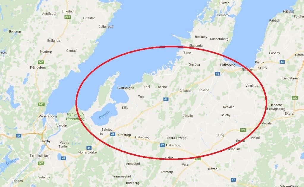 Väg 44, Lidköping-Grästorp Kartbild Bristbeskrivning Detta är en del av stråk 5. Skaraborgs kommunalförbund har bl.a. utifrån ett tillväxtperspektiv valt att prioritera sju delar av stråk 5 som bl.a. binder ihop Skaraborgs två LA-områden som de högst prioriterade bristerna.