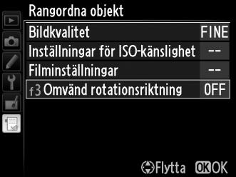 Markera objektet som ska flyttas och tryck på J. 3 Placera objektet.