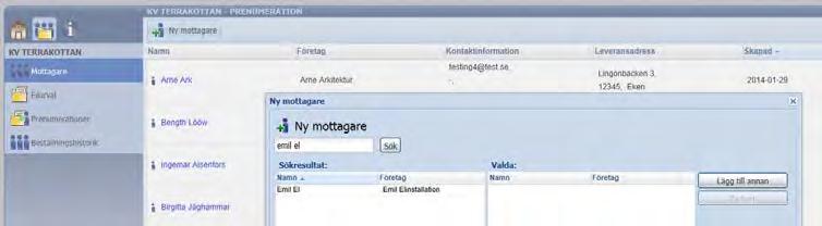 Skapa en prenumeration PRENUMERATIONSVY Först måste du ange vilka mottagare som du vill kunna välja till de olika prenumerationerna. Därefter anger du vilka filgrupper du vill kunna välja.