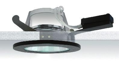 Planet [ HYDR A ] Planet hydra är en downlight för lågenergi med hög skyddsklass, vilket gör det möjligt att placera armaturen i våtutrymmen som till exempel badrum eller utomhus