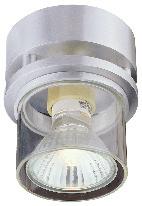 Art nr E-nr Färg Watt Sockel Höjd Ø Ljuskälla 18050 Alu / Klart glas 50 GU10 89 75 Alucoated fast Capri Capri är en serie takarmaturer i