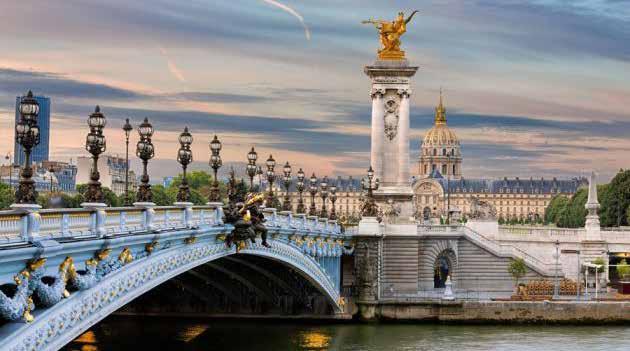 Dag 8 25 april Paris Tidig morgon återvänder vi till den franska huvudstaden. Rederiet anordnar några utflykter för de som vill ha en guidad tur.