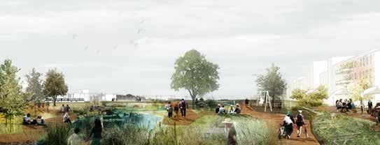Figur 39 Orienteringskarta Sunnerstafältet Förändring N 9. Sunnerstafältet Nuläge Området sträcker sig från Fyrisån i öster till södra delen av Bäcklösa Natura 2000-område i väster.