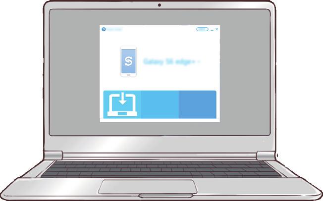 Grunder Överföra säkerhetskopierade data från en dator Överför data mellan enheten och en dator. Du måste ladda ner datorversionen av programmet Smart Switch från www.samsung.com/smartswitch.