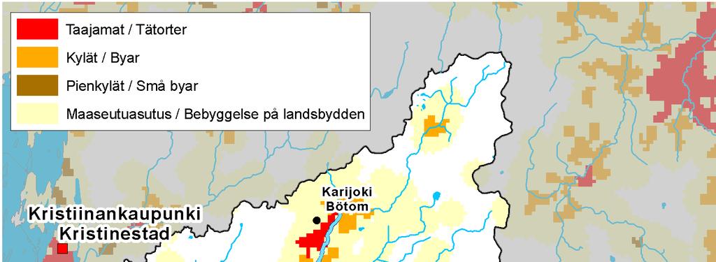 2.4 Bebyggelse och kulturarv Lappfjärd ås avrinningsområde ligger till största delen inom Kristinestad, Storå och Bötom kommuners område.