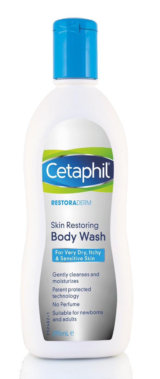 Body För torr, känslig, kliande hud Cetaphil Restoraderm Body Wash (295 ml) Milt löddrande duschkräm som rengör