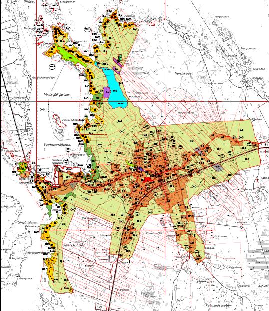 5 Molpe delgeneralplan, gällande plan är godkänd av kommunfullmäktige 24.3.2004. PDB-programmet har varit framlagt till påseende och myndighetsmöte har hållits 16.9.2011.