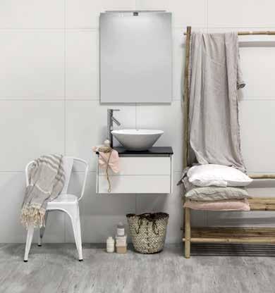 NORO LIFESTYLE CONCEPT 600 modell 18, vit matt, högt porslin