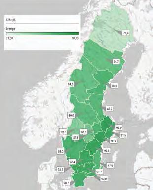 REGIONAL SYSTEMANALYS VÄRMLAND 2017 Tågtrafik Resandet med tåg inom regionen har ökat under senare år som följd av bland annat utökad trafik och moderna tåg.