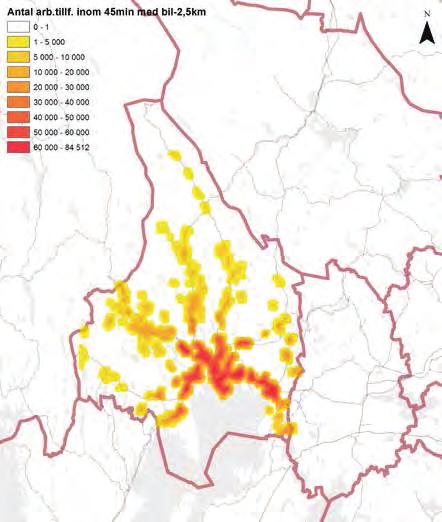 REGIONAL SYSTEMANALYS VÄRMLAND 2017 Befolkningsstrukturen och lokaliseringen av arbetsplatserna innebär att Värmland är ett bilberoende län.