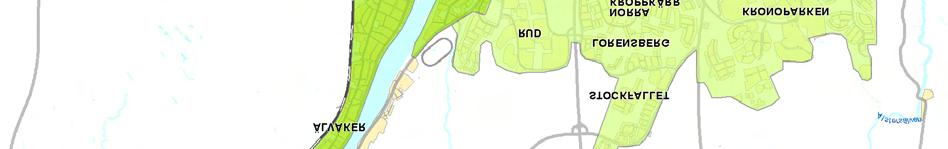 Vid exploatering av jungfruliga områden, samt förtätning av den befintliga stadsstrukturen, är det därför av stor vikt att den tätortsnära grönstrukturen skyddas så långt som möjligt.