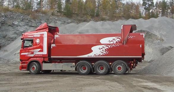 Säkerhetsåtgärder vid tippning av last 1.