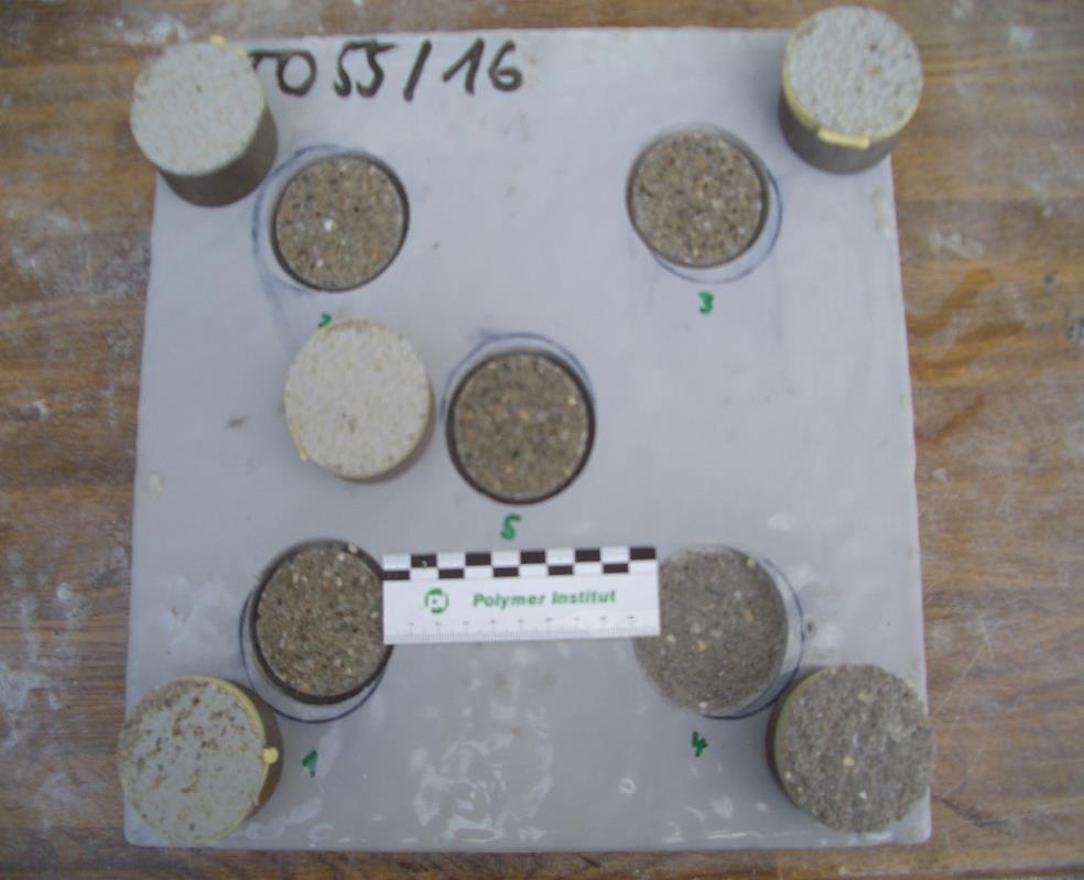 Adhesion to concrete Result