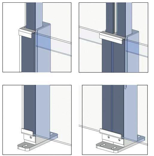 Installation Gasdämpare inuti rören Topplock balkong Rörligt glas Stolpe Fast glas Fot Deadload Förberedning inför montering Nedan följer beskrivning på vad som är viktigt att tänka på vid montering