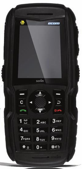 Sonim XP3300 Z1/ECOM Ex-Handy 07, knappsats Följande figur identifierar olika knappar på telefonens knappsats.