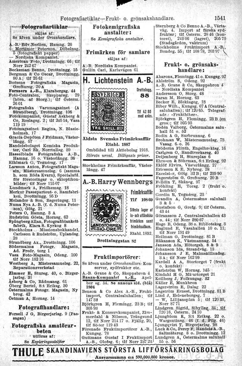 Petograflhandlare! Forseli' J G, Birgerja;lsg. 9.(~as' sagen), lf.