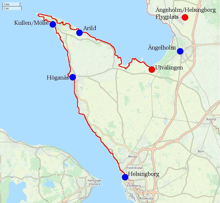 Kullaleden, Ängelholm Helsingborg, 5 nätter Sida 6 av 6 Kullaleden Skåneleden är uppdelad i sju olika leder, totalt cirka 1 000 km vandringsled och uppdelad i 78 dagsetapper.