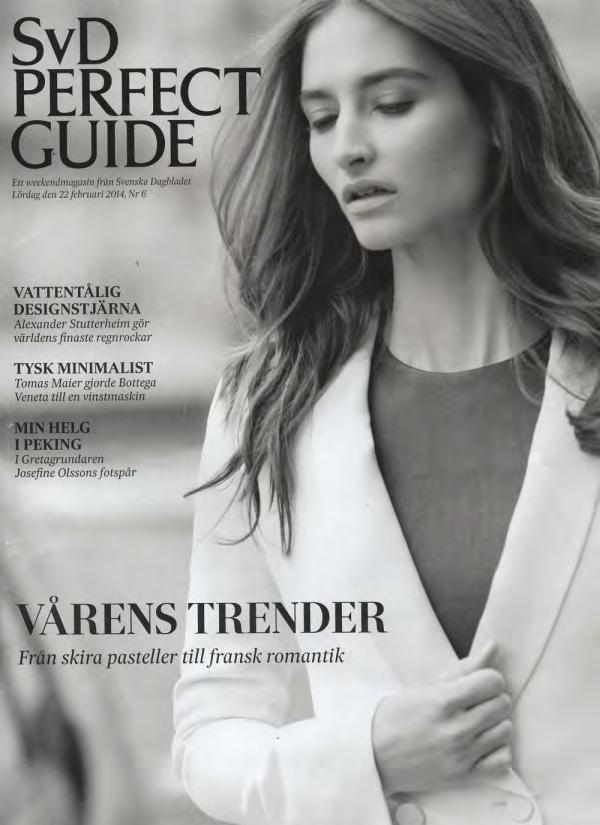 SvD Perfect Guide SvD Perfect Guide is SvD s glossy weekend lifestyle magazine. It provides inspiring and entertaining reading about the good things in life.