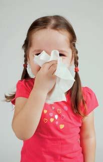Det är troligtvis även så att dammiga skolmiljöer kan ge upphov till allergier, rinit (allergisnuva) och astma.